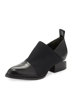 Alexander Wang Kori Stretch Neoprene & Leather Shoe, Black