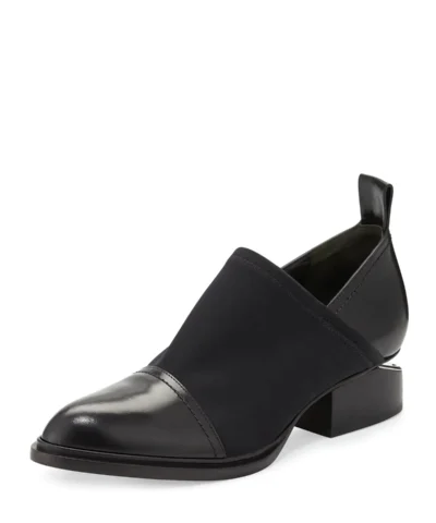 Alexander Wang Kori Stretch Neoprene & Leather Shoe, Black