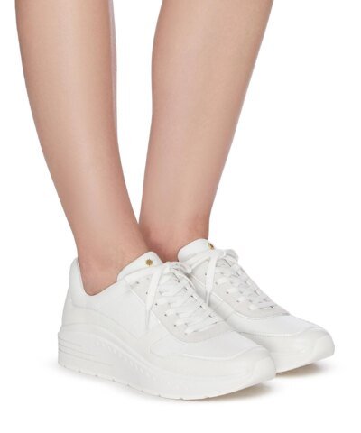 Stuart Weitzman JAQI White Sneakers