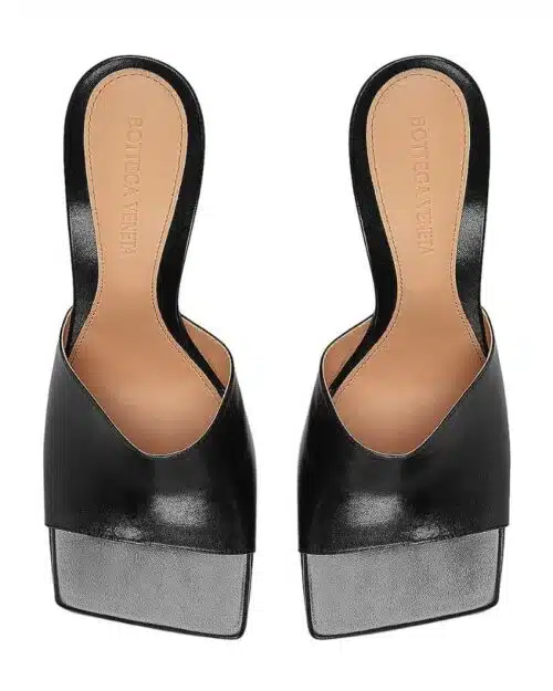 Bottega Veneta Square-Toe Open Mules