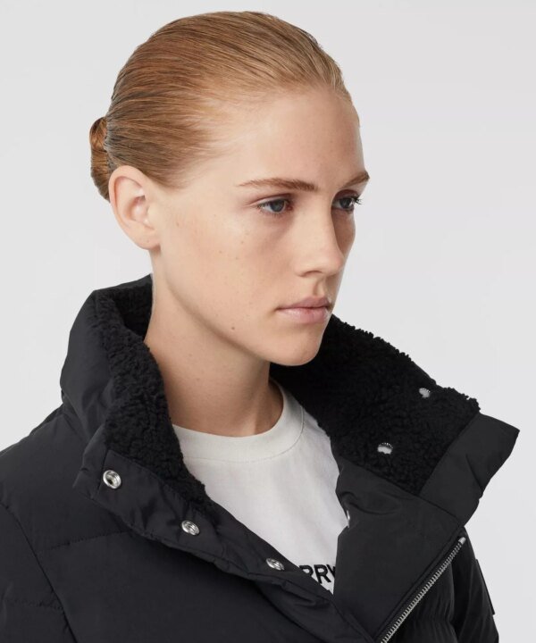 Burberry Detachable Hood Belted Puffer Coat