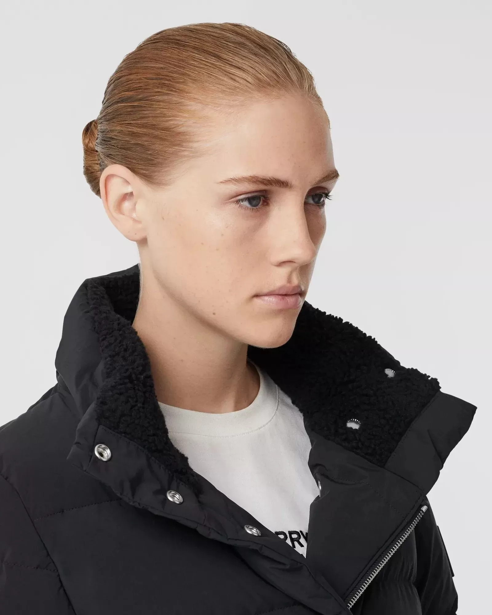 Burberry Detachable Hood Belted Puffer Coat