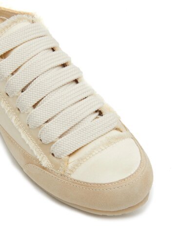 Pedro Garcia ‘Pate' Lace Up Cut Out Heel Satin Sneaker