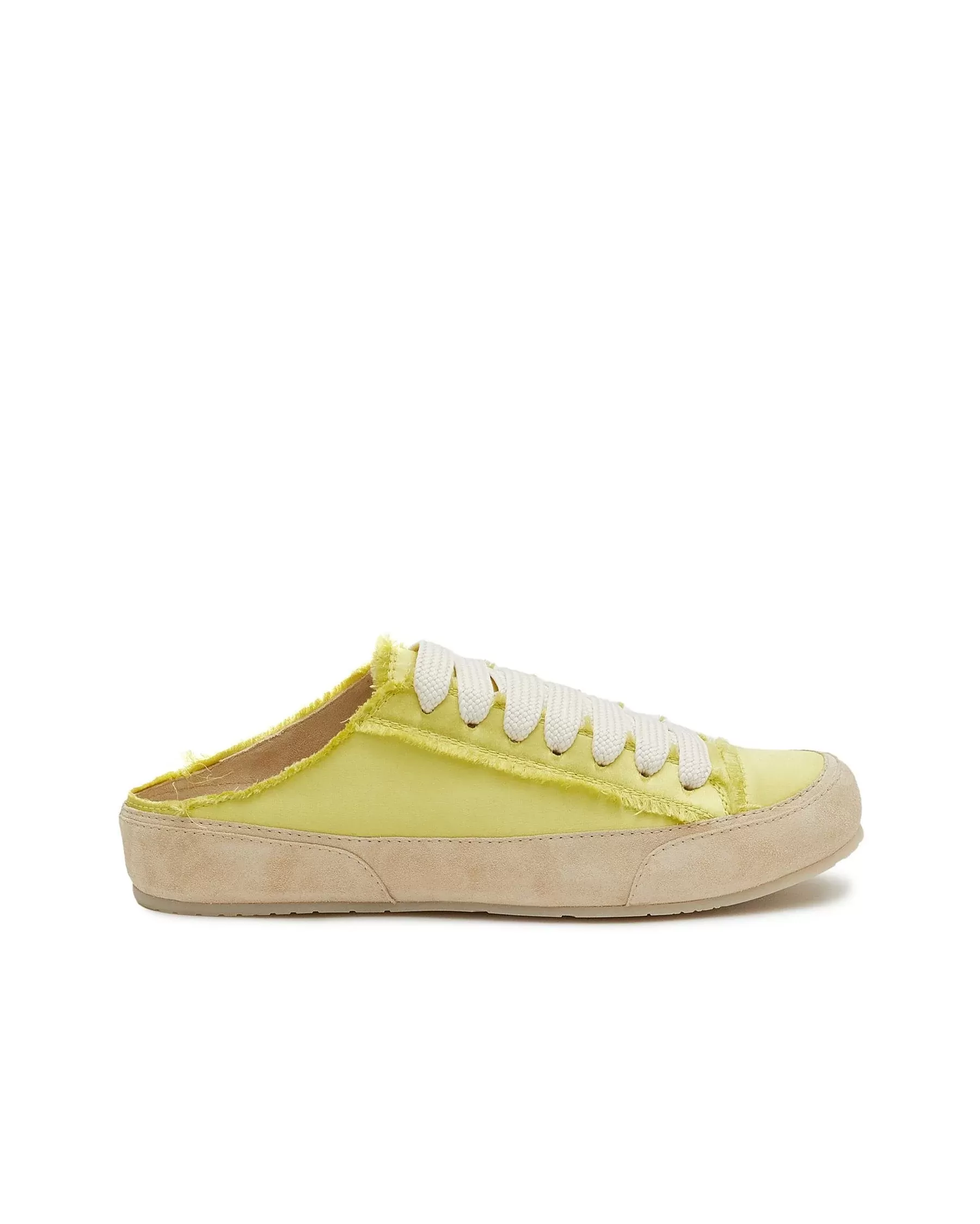 Pedro Garcia ‘Pate' Lace Up Cut Out Heel Satin Sneaker