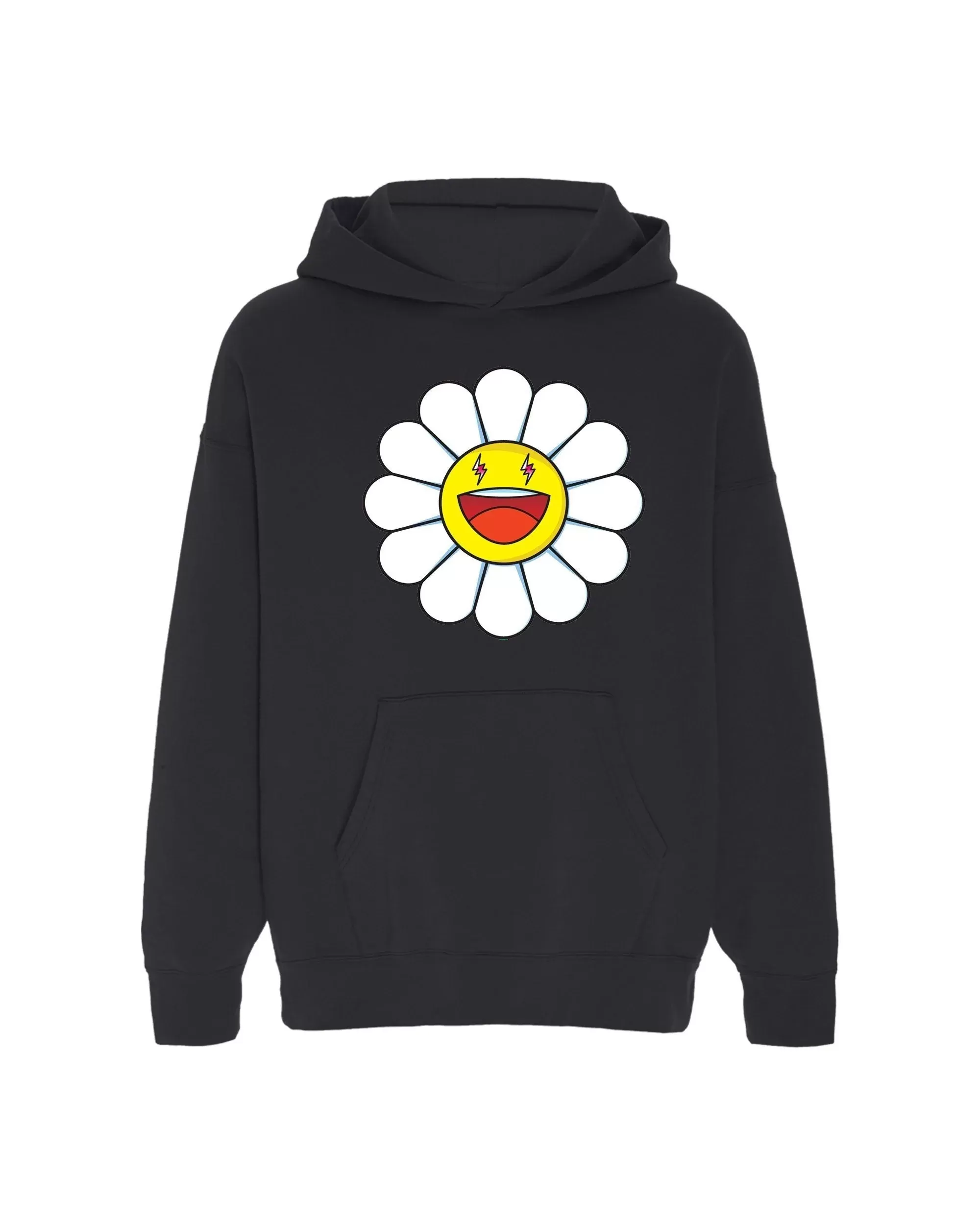 J Balvin Morado x Takashi Murakami Large Flower Hoodie Black