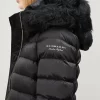 Burberry Limehouse Shearling-Trim Padded Coat