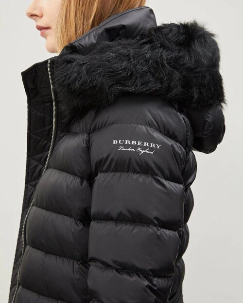 Burberry Limehouse Shearling-Trim Padded Coat