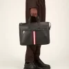 Bally Henda Leather Business Bag In Black