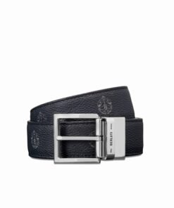 Berluti Signature Canvas and Venezia Leather 35 mm Belt