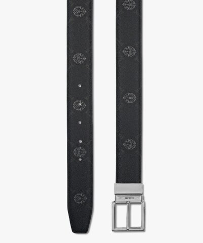 Berluti Signature Canvas and Venezia Leather 35 mm Belt