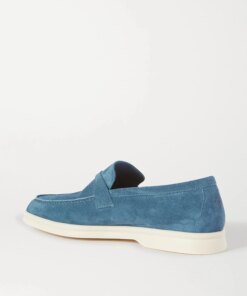 Loro Piana Summer Charms Walk Suede Loafers