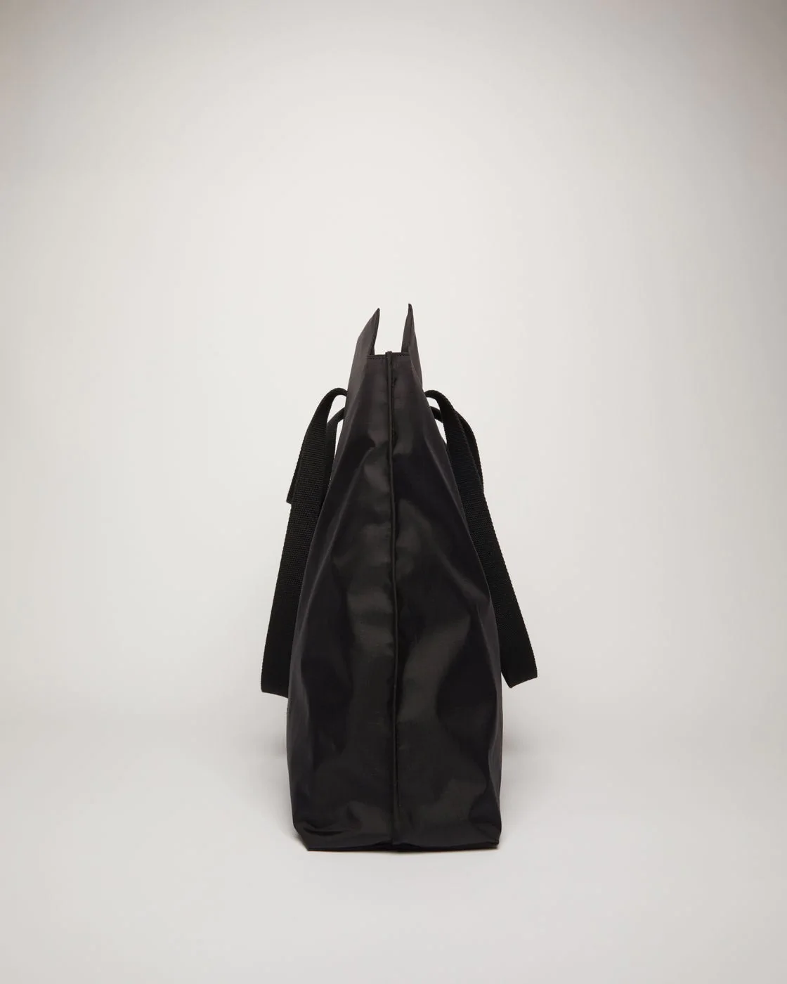 Acne Studios Logo Plaque Tote Bag Black