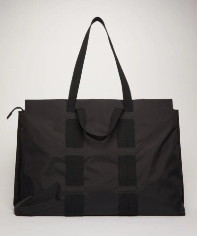 Acne Studios Logo Plaque Tote Bag Black