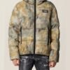 Dsquared2 Down Jacket In Camouflage Technical Fabric