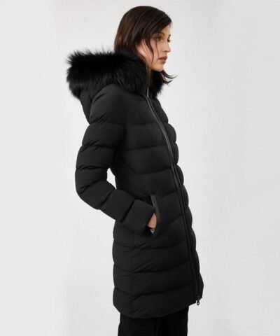 Mackage Calla Down Coat With Removable Silverfox Fur Trim