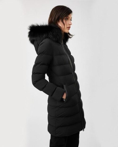Mackage Calla Down Coat With Removable Silverfox Fur Trim