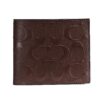 Coach F75371 Compact ID Wallet in Signature Crossgrain Leather