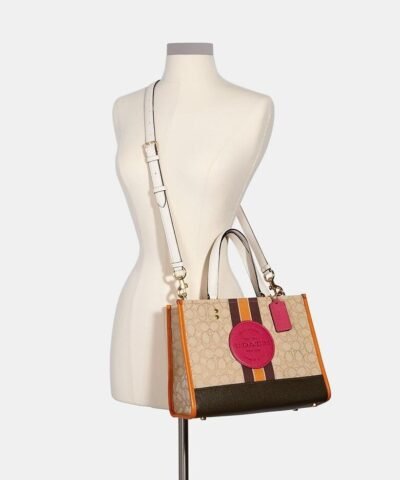 Coach Dempsey Carryall In Signature Jacquard With Stripe And Coach Patch