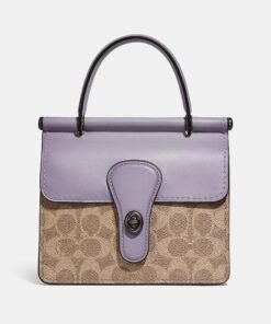 Coach Willis Top Handle 18 In Signature Canvas