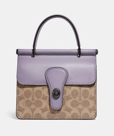 Coach Willis Top Handle 18 In Signature Canvas