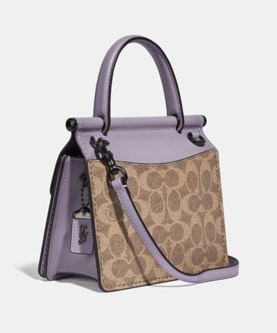 Coach Willis Top Handle 18 In Signature Canvas