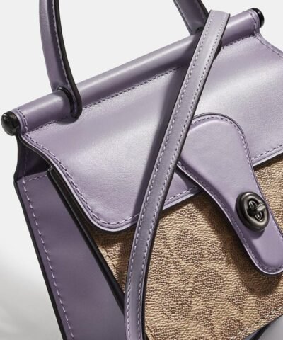 Coach Willis Top Handle 18 In Signature Canvas