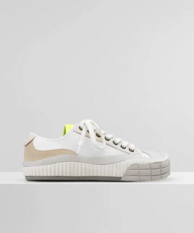 Chloe Clint Low-Top Sneaker In Nylon & Suede Calfskin