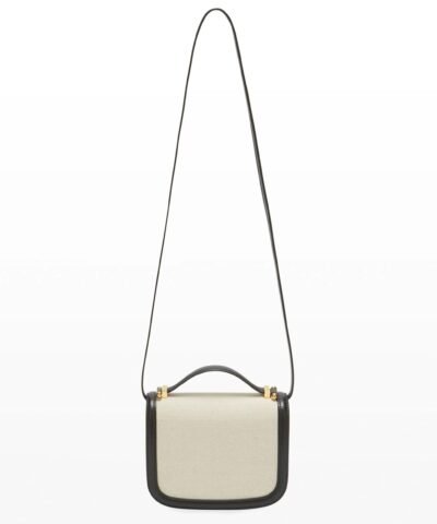 Jil Sander Taos Small Two-Tone Leather Crossbody Bag