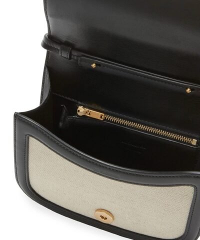 Jil Sander Taos Small Two-Tone Leather Crossbody Bag