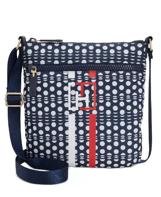 Tommy Hilfiger Nylon Slim Training Crossbody Navywhite