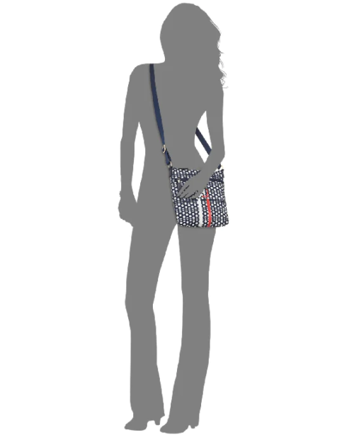 Tommy Hilfiger Nylon Slim Training Crossbody Navywhite - Fashionbarn shop - 3
