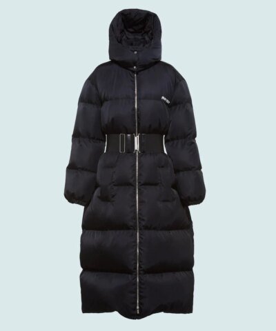 Miu Miu Technical Nylon Down Coat