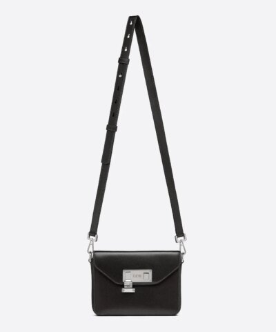 Dior Men's Black Smooth Calfskin Messenger Pouch