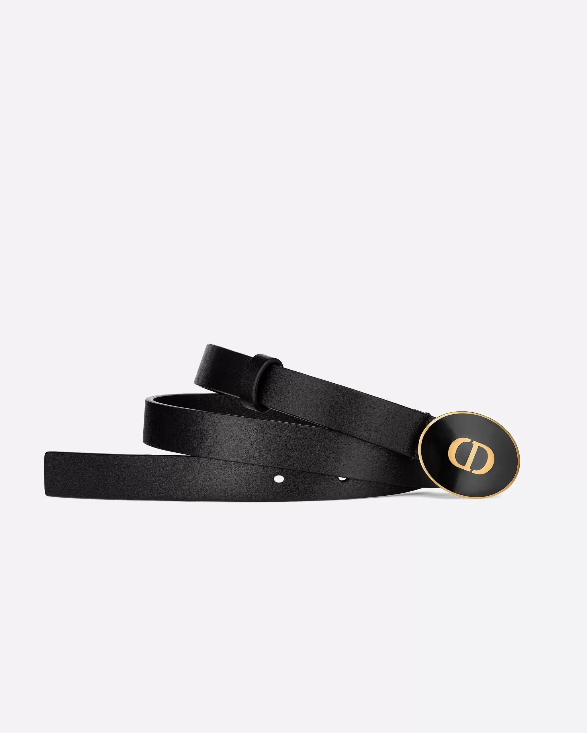 Dior Teddy-D Belt Black Smooth Calfskin, 15mm