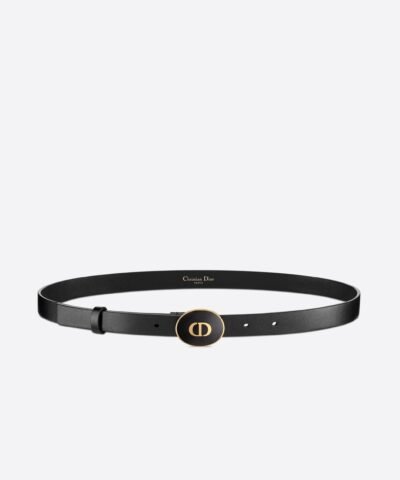 Dior Teddy-D Belt Black Smooth Calfskin, 15mm