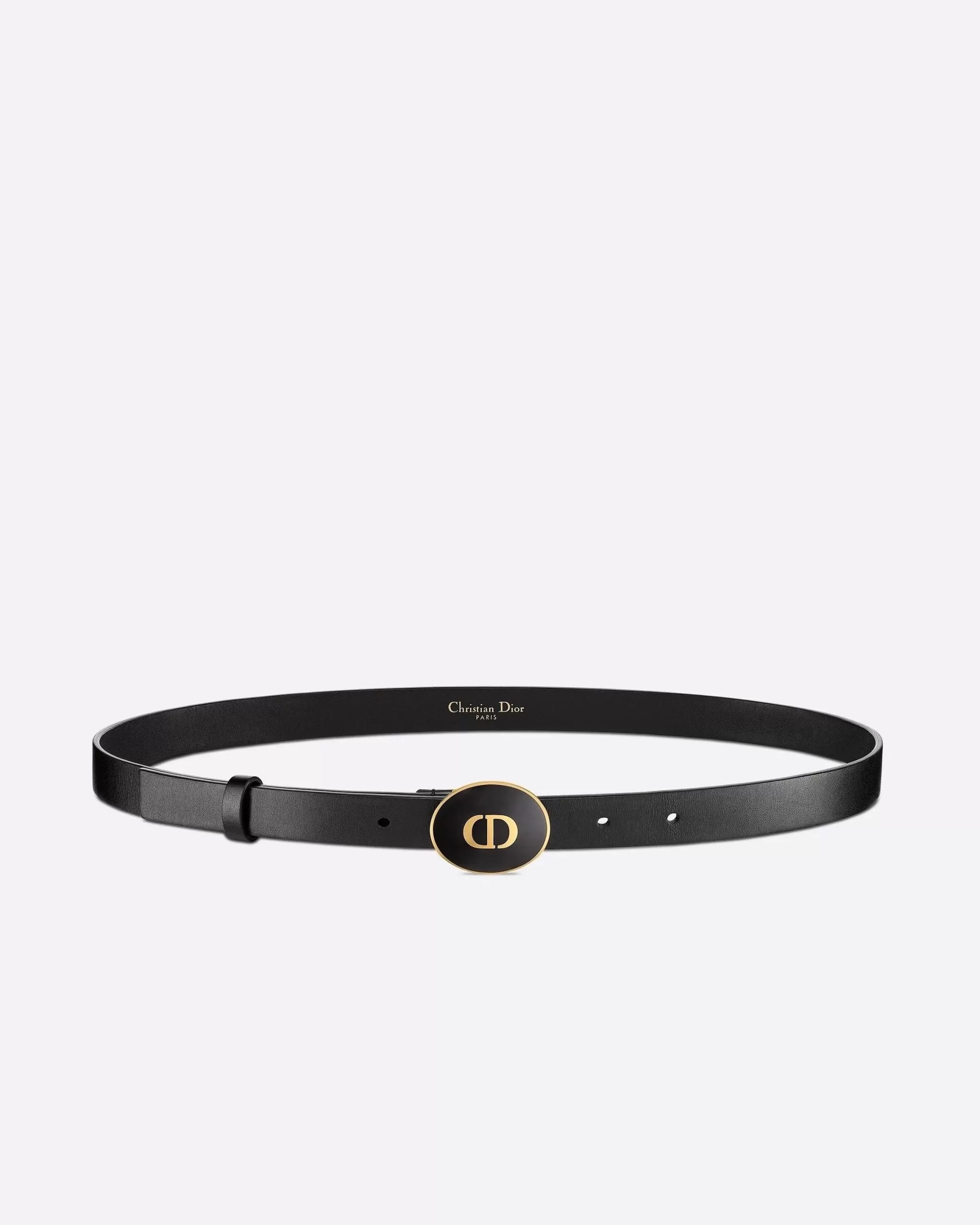 Dior Teddy-D Belt Black Smooth Calfskin, 15mm