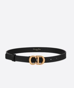 Dior Saddle Belt Black Ultrasmooth Calfskin, 30 mm