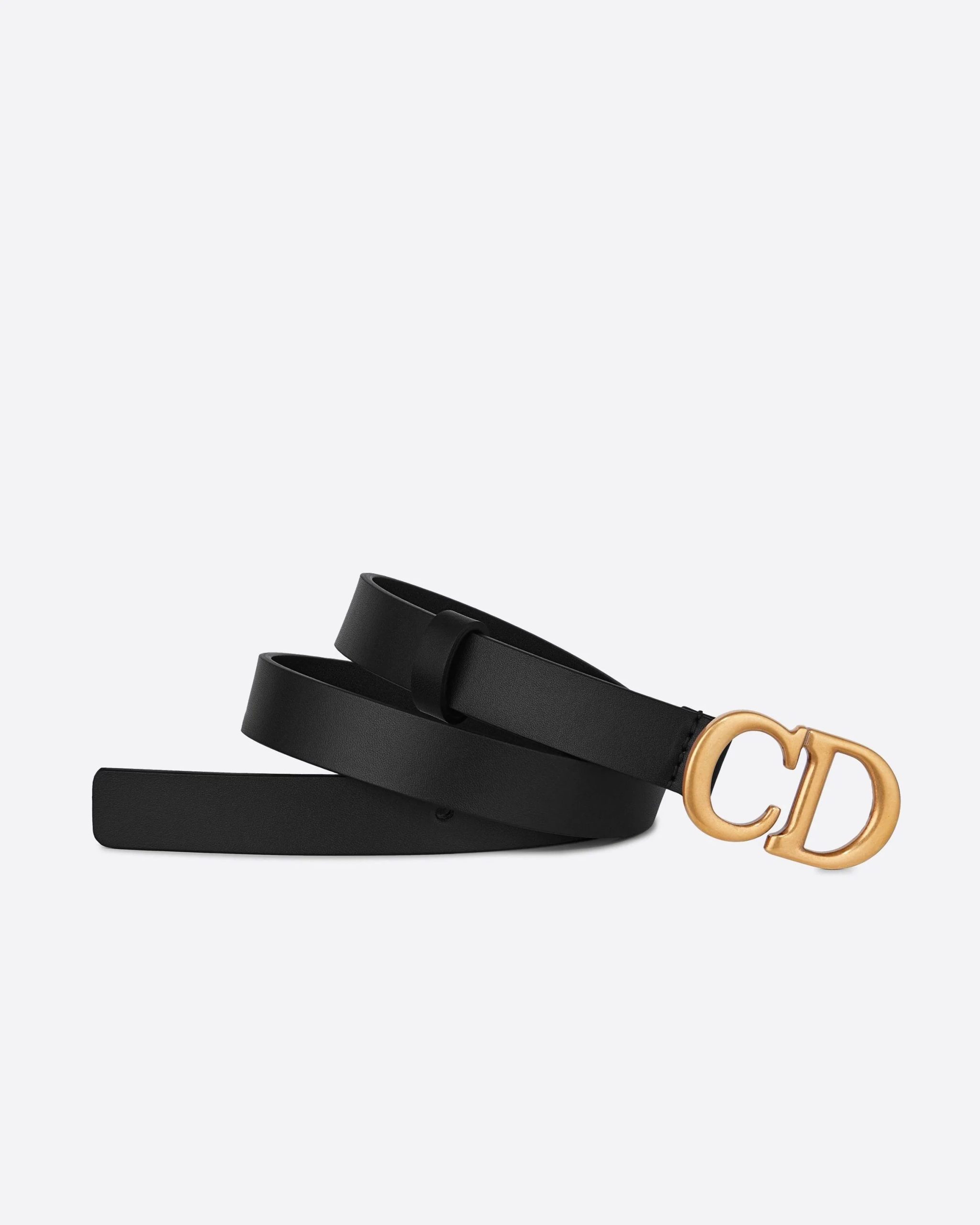 Dior Saddle Belt Black Ultrasmooth Calfskin, 30 mm