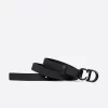 Dior Saddle Black Matte Calfskin, 20 mm