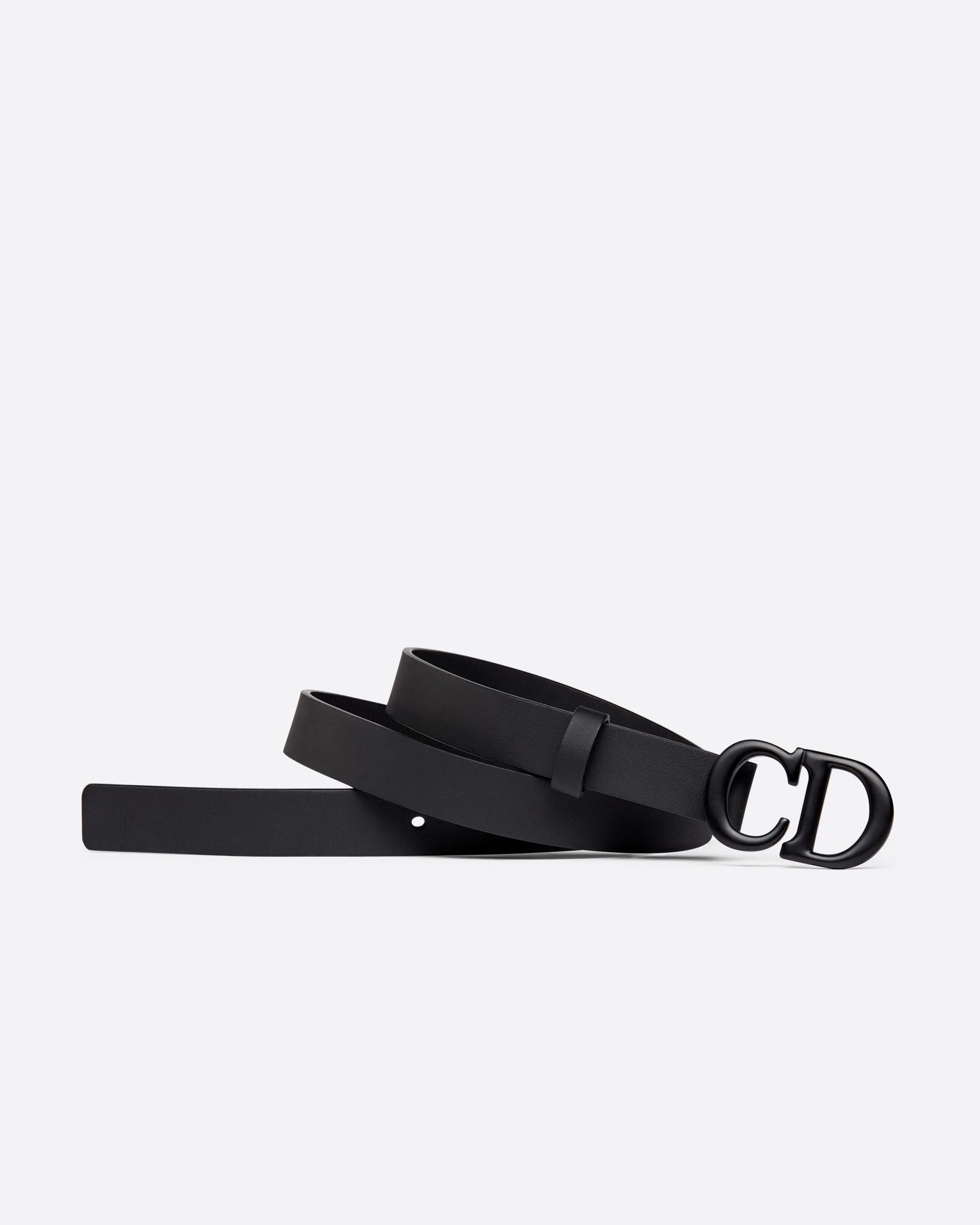 Dior Saddle Black Matte Calfskin, 20 mm