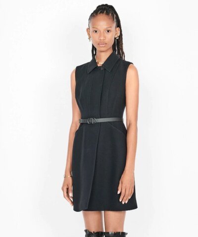 Dior Saddle Black Matte Calfskin, 20 mm