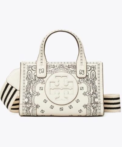Tory Burch Ella Printed Leather Micro Tote Bag