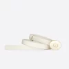 Dior Teddy-D Belt Ivory Smooth Calfskin, 15mm