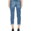 DL1961 Jessica Alba No. 6 Cropped Relaxed Jeans In Scratched