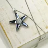 Steffe Jewelry Crystal Star Pendant Necklaces