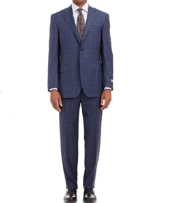CANALI Windowpane-Plaid Two-Button C Soft Suit