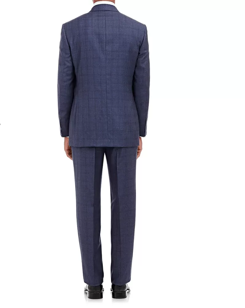 CANALI Windowpane-Plaid Two-Button C Soft Suit-CANALI-Fashionbarn shop