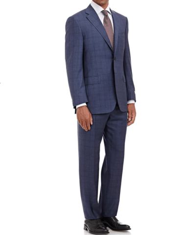 CANALI Windowpane-Plaid Two-Button C Soft Suit-CANALI-Fashionbarn shop
