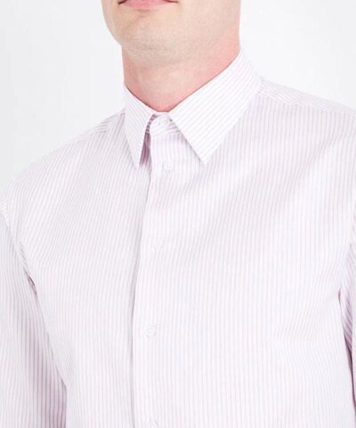 Armani Collezioni Modern Fit Shirt, White Stripe