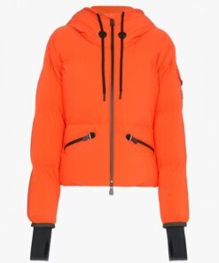 Moncler Grenoble Airy Down Puffer Jacket In Orange